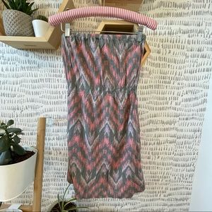 Billabong Chevron Strapless  Mini Dress